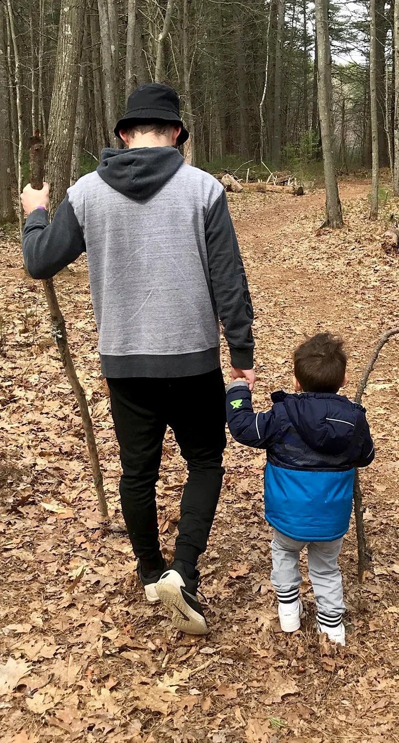 Trevor and Alex - woods